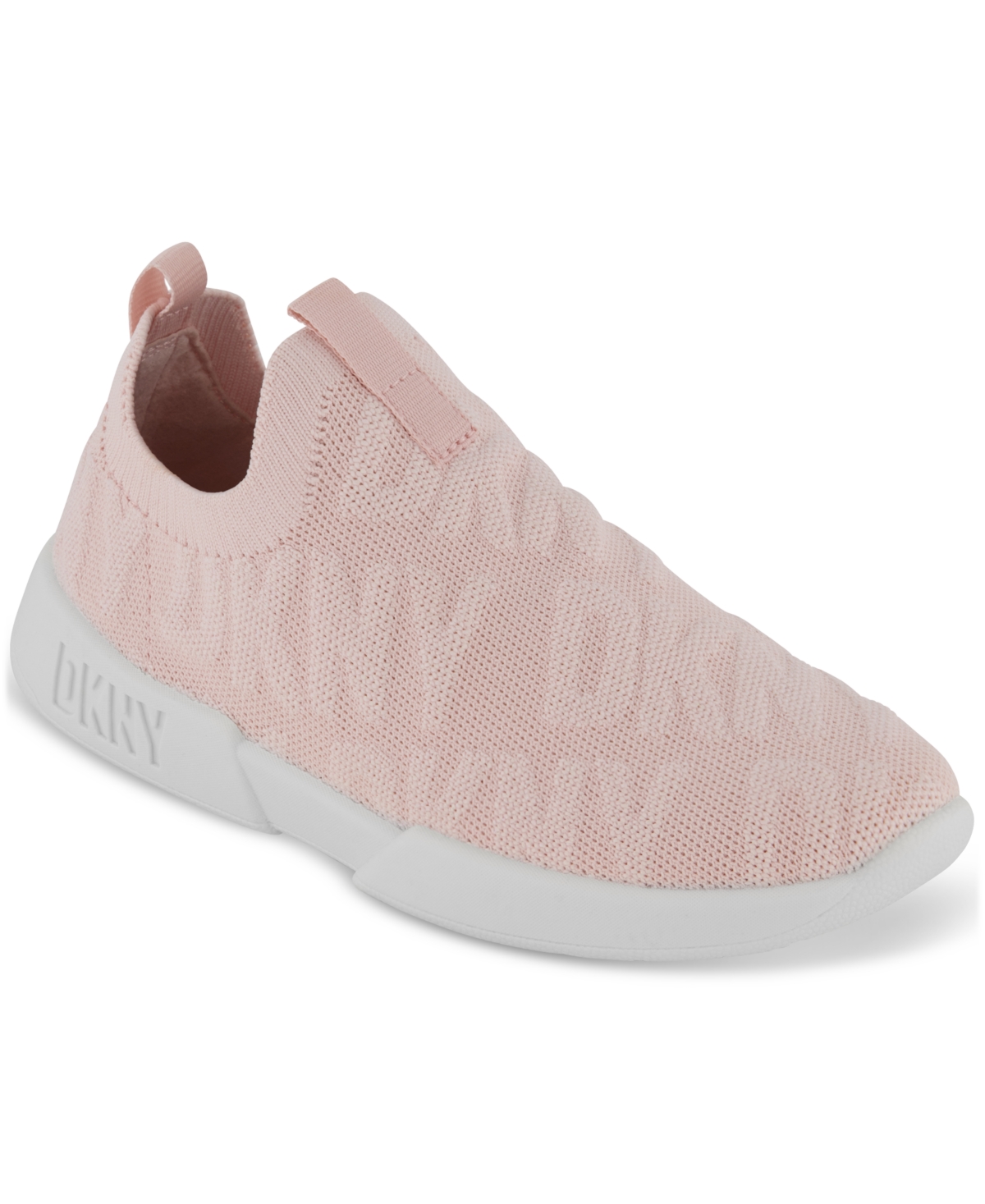 Shop Dkny Little & Big Girls Mia Rose Slip-on Knit Sneakers