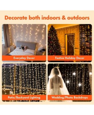2-Pack 300 Count LED Fairy String Lights Indoor Outdoor Waterproof Decor