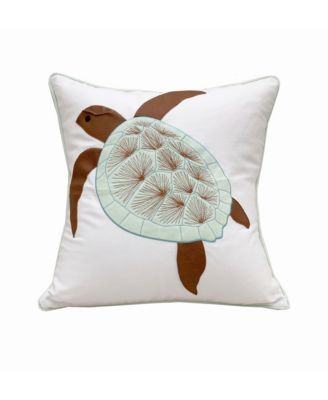 Sea Turtle Velvet Indoor Cotton Accent Throw Pillow