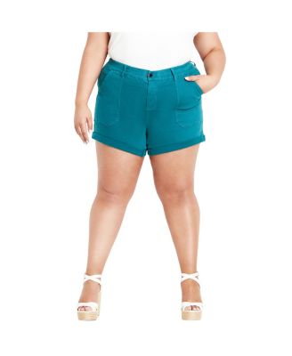 Plus Size Holiday Denim Short