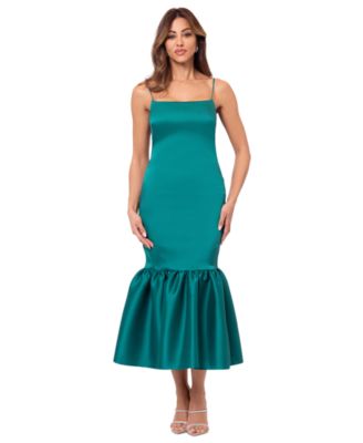Betsy & Adam - Women's Flounce-Hem Midi Dress
