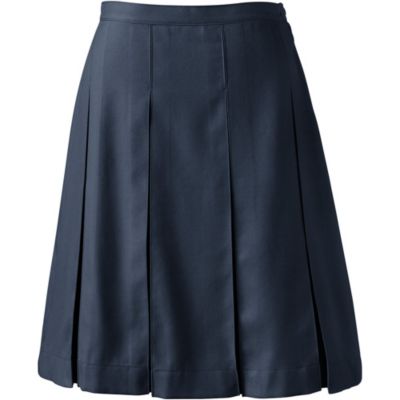 Plus Size Box Pleat Skirt Top of Knee