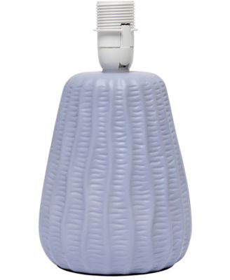 11.02" Traditional Mini Modern Ceramic Texture Pastel Accent Bedside Table Desk Lamp with Matching Fabric Shade 