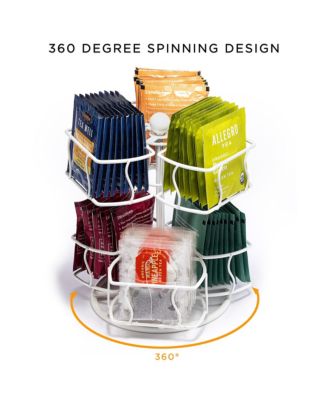 Tea Bag 2 Tier Lazy Susan Organizer