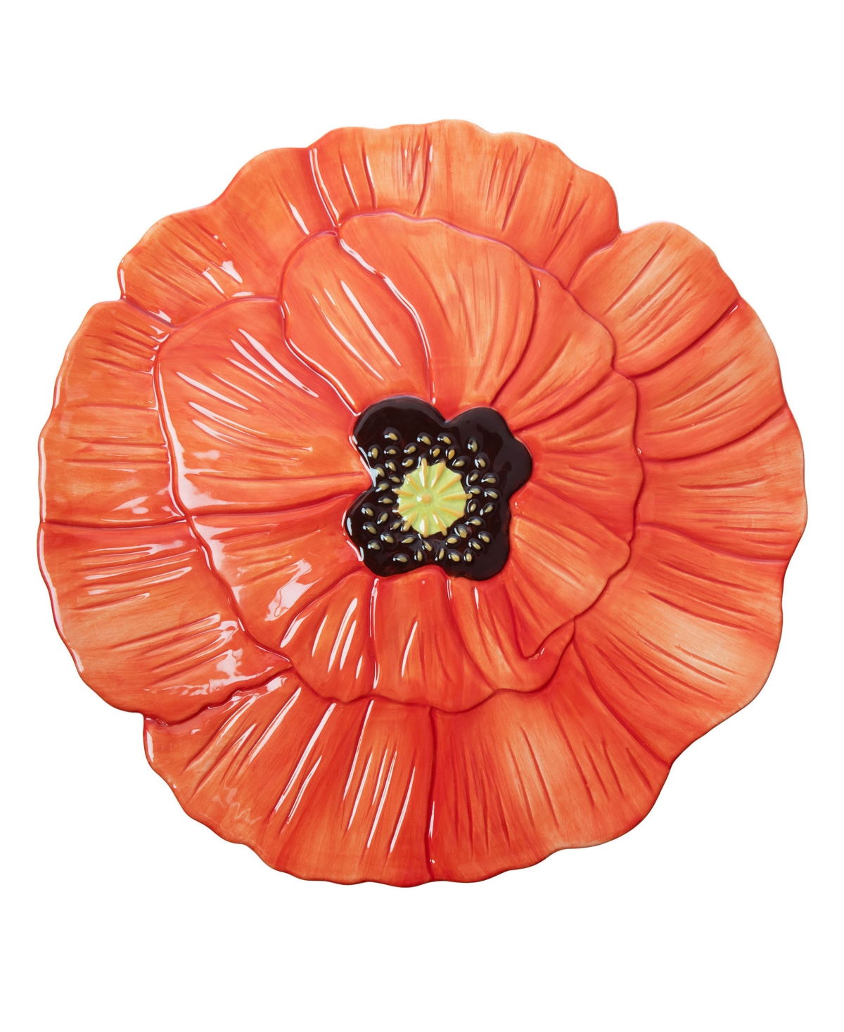 Shop Godinger Flower Power Red Poppy Cake Stand In No Color