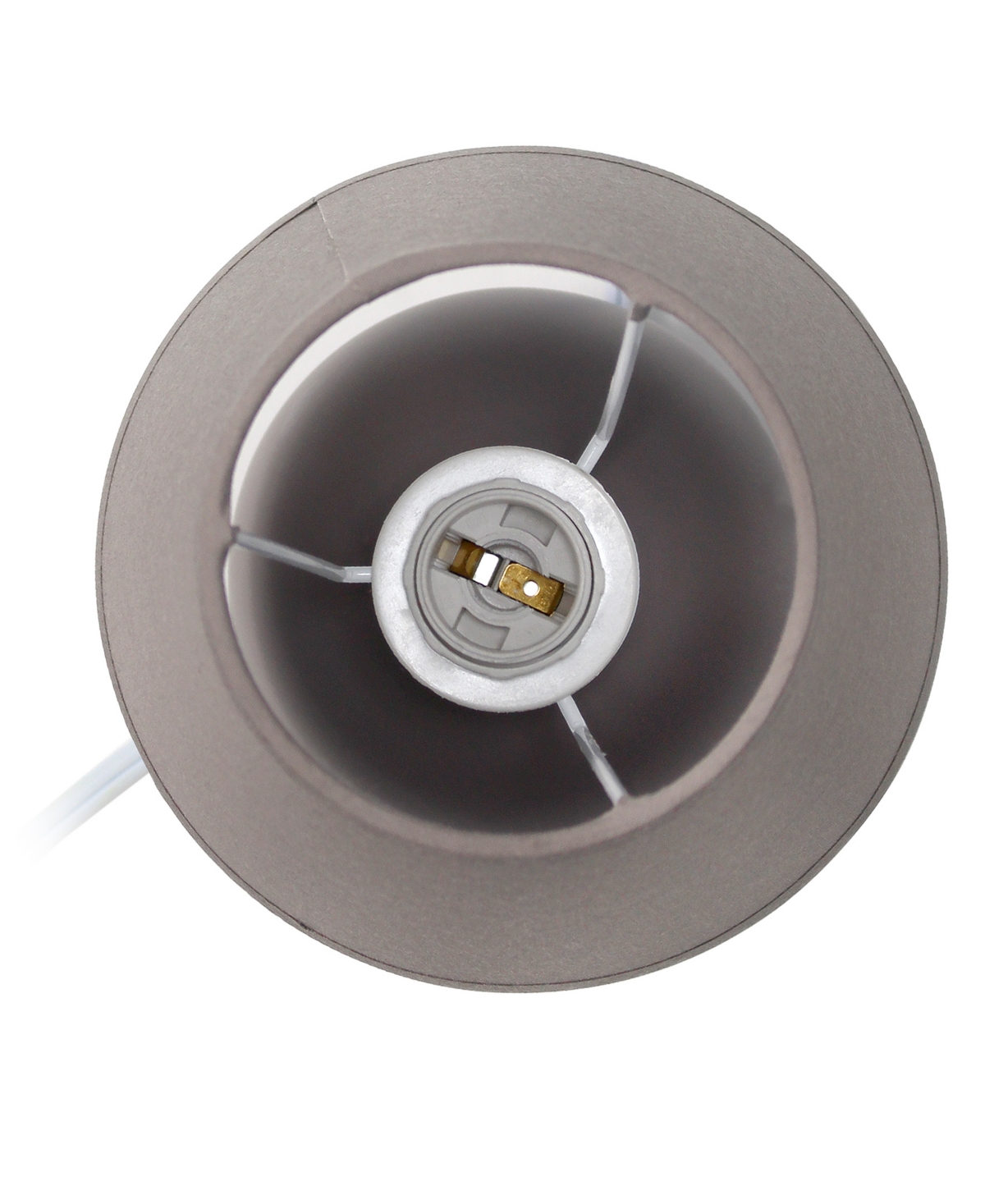 Creekwood Home Nauru Traditional Petite Ceramic Orb Bedside Table Desk Lamp Two Pack Set, Tapered Drum Fabric Shade