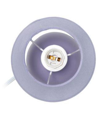 Nauru 8.66" Traditional Petite Ceramic Orb Bedside Table Desk Lamp with Tapered Drum Fabric Shade