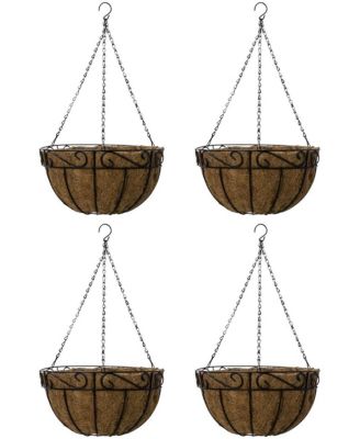 Hanging Planter Baskets W/Coco Liner (4-Pack)