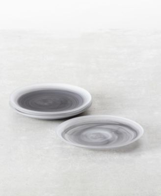 La Jolla Glass Salad Plates, Set of 4