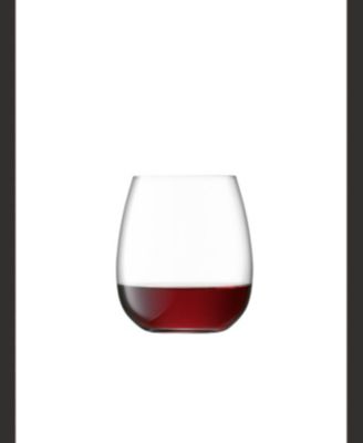 Borough Stemless Glass 15 oz Clear x 4