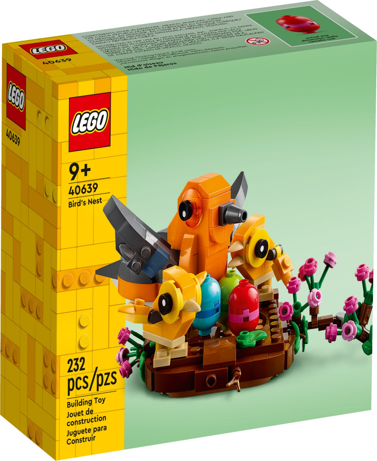 Lego Iconic Bird's Nest 40639 Building Set, 232 Pieces In Multicolor