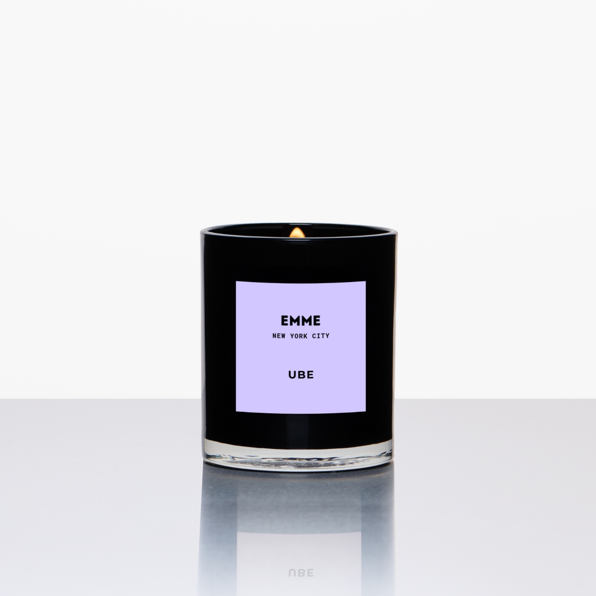 Emme nyc Natural Soy Ube Scented Candle Jar, 10