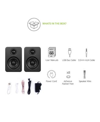 YU2 Powered Desktop Speakers - Pair