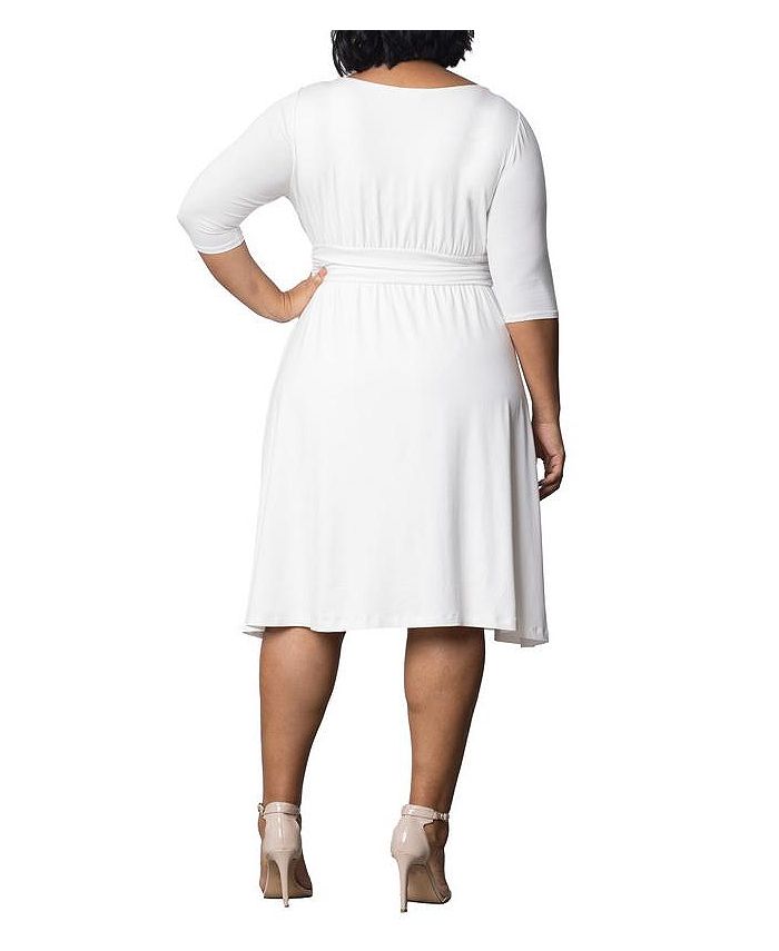 Kiyonna Plus Size Draped in Class Cowl Neck Dress - Macy's
