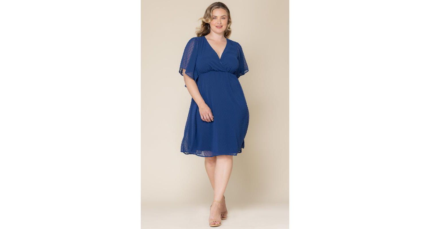 Plus Size Florence Flutter Sleeve Dress