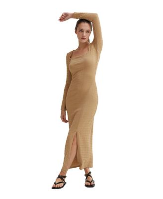 maxi wrap dress long sleeve Maxi Wrap Dress | Red | Sustainable Women's Clothing