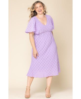 Plus Size Lucy Eyelet Dress