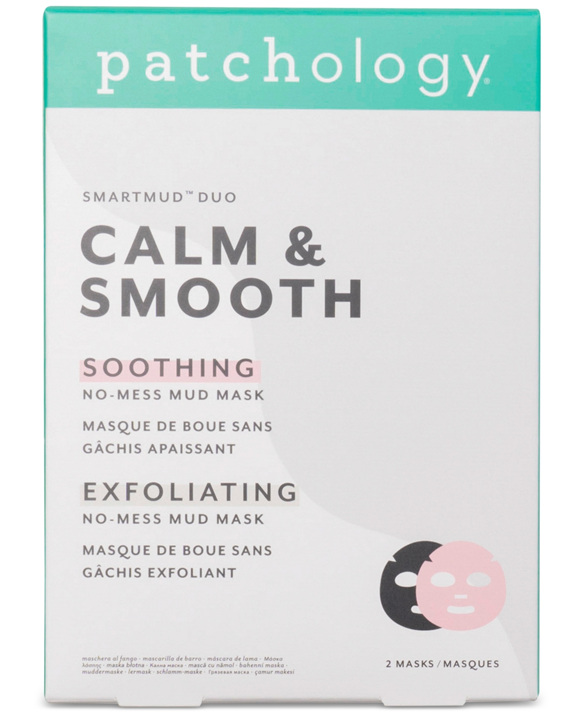 Shop Patchology 2-pc. Smartmud Calm & Smooth No-mess Mud Mask Set In No Color
