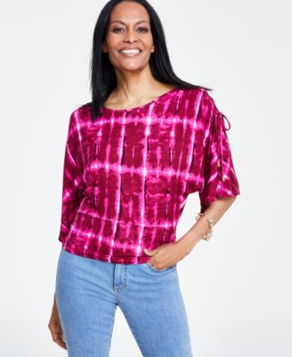 I.N.C. International Concepts - Women's Tie-Sleeve Top