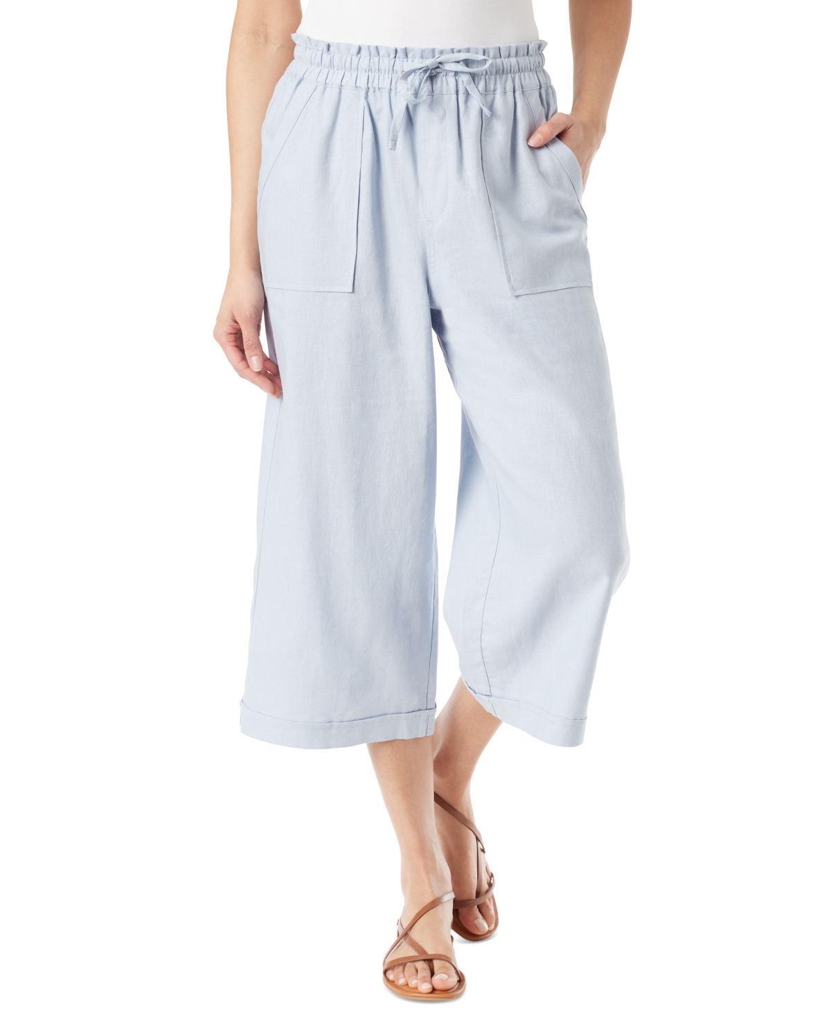 Women's Rainey Linen-Blend Pull-On Pants - Hydra Blue