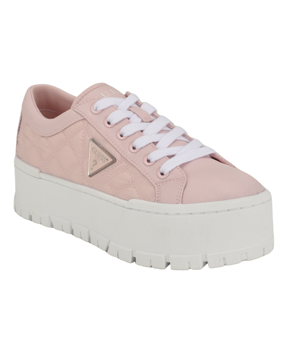 Guess Tesie Platform Sneaker In Light Pink