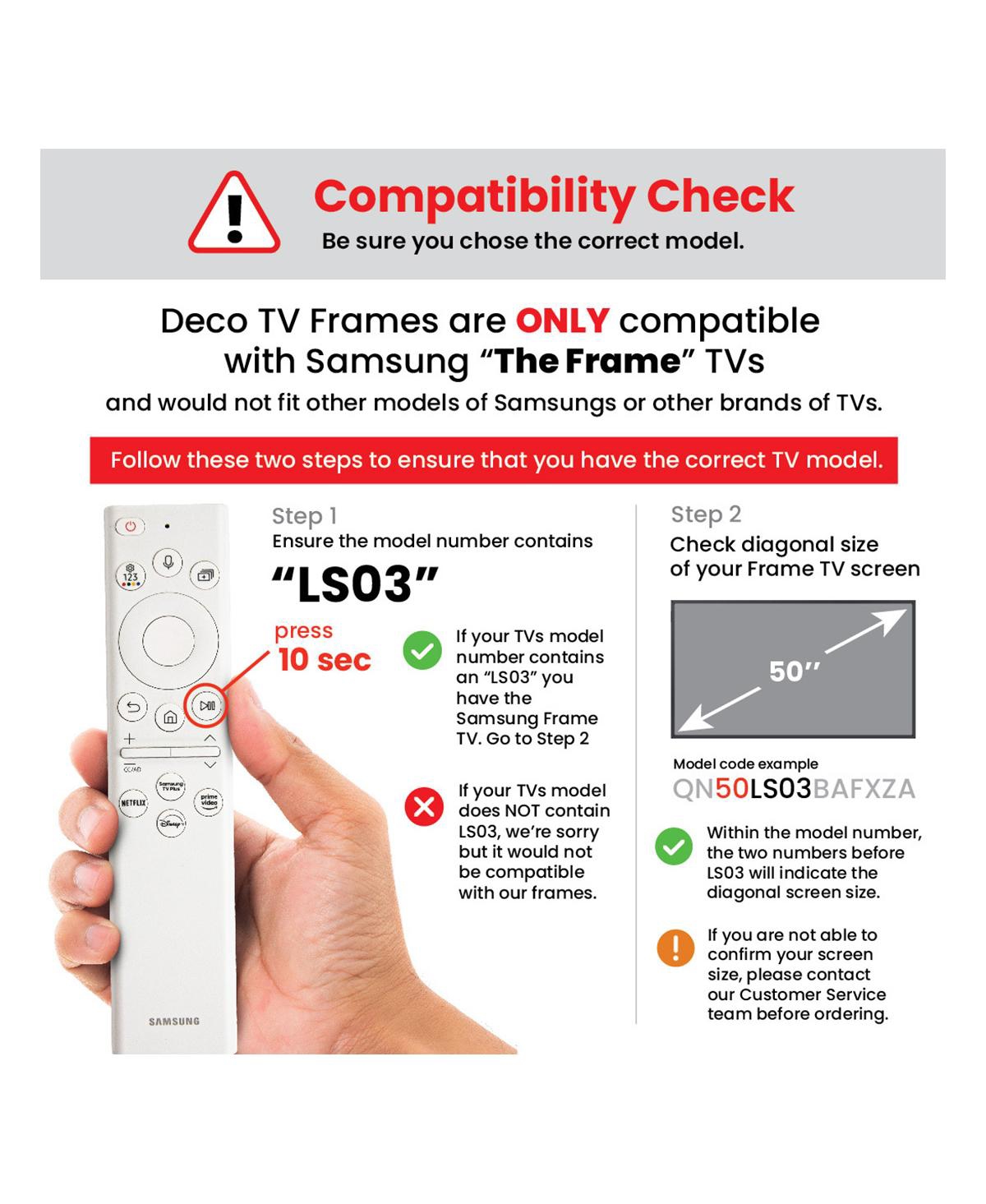 Deco Tv Frames Frame for Samsung The Frame Tv 2021-2024