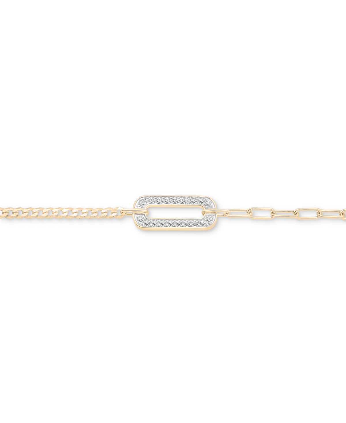 Shop Audrey By Aurate Diamond Link Two-chain Bracelet (3/4 Ct. T.w.) In Gold Vermeil, Created For Macy's