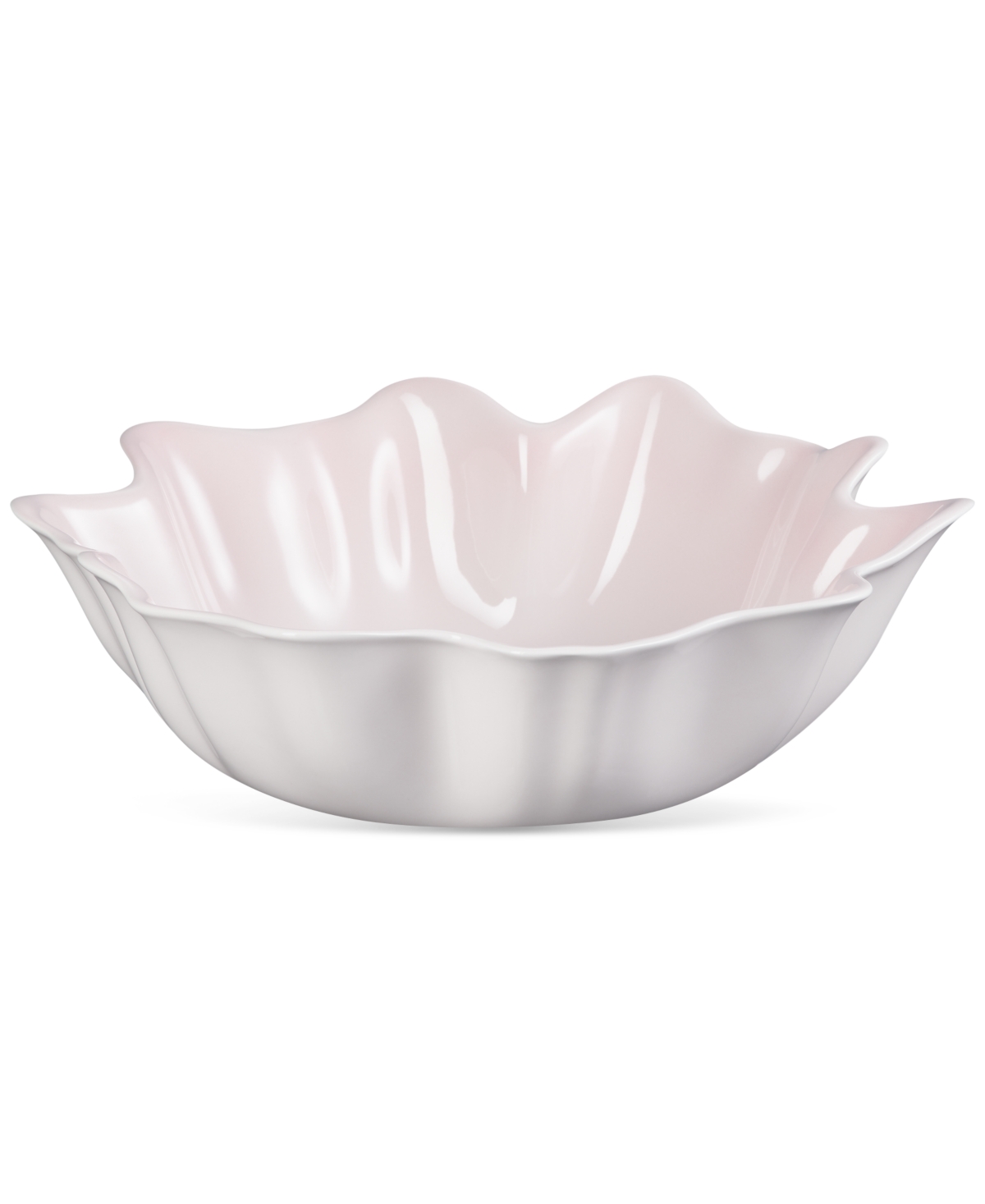 Iris Collection Stoneware Serving Bowl - Shell Pink