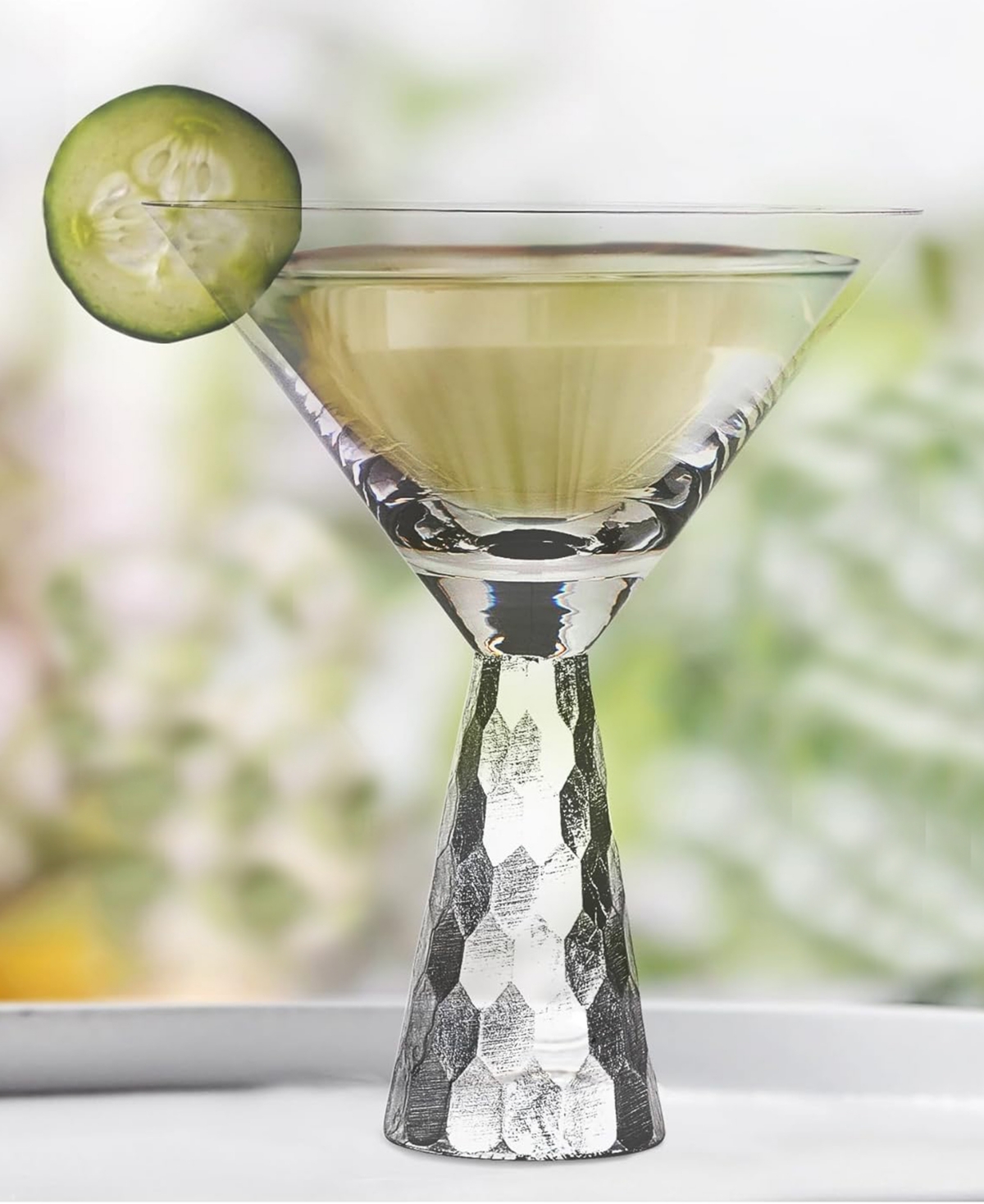 American Atelier Daphne Silver Martini Glasses, Set Of 2 In Silver