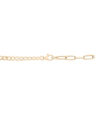 Diamond Two-Chain Link 18" Pendant Necklace (3/4  ct. t.w.) in Gold Vermeil, Created for Macy's