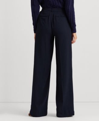 Women's Double-Faced Georgette Wide-Leg Pants