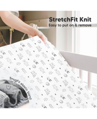 2pk Fitted Crib Sheets for Boys, Girls, Baby Crib Sheet, Standard Nursery Crib Sheet Cover