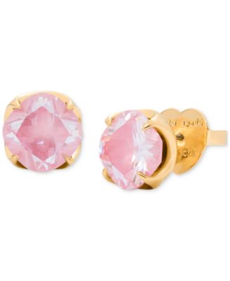 Kate Spade New York Round Stud Earrings Pink Gold