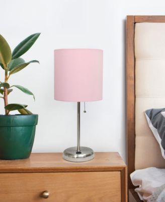 Oslo 19.5" Contemporary Bedside USB Port Feature Standard Metal Table Desk Lamp 