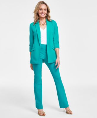 International Concepts Women's Menswear Blazer Mini