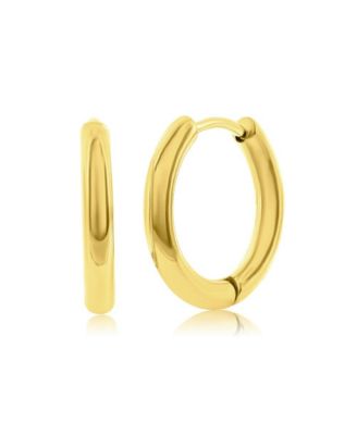 Stainless Steel 11.5mm Polished Hoop Earrings