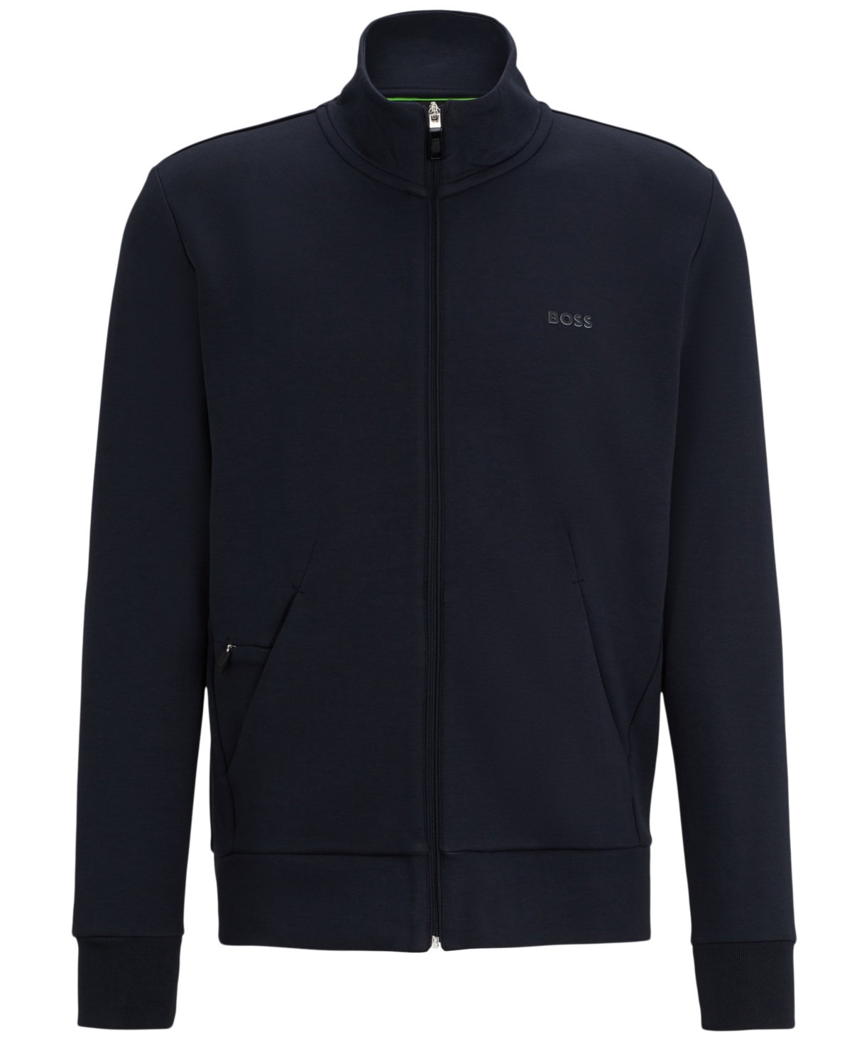 HUGO BOSS BOSS BY HUGO BOSS MEN'S LOGO PRINT ZIP-UP SWEATSHIRT 