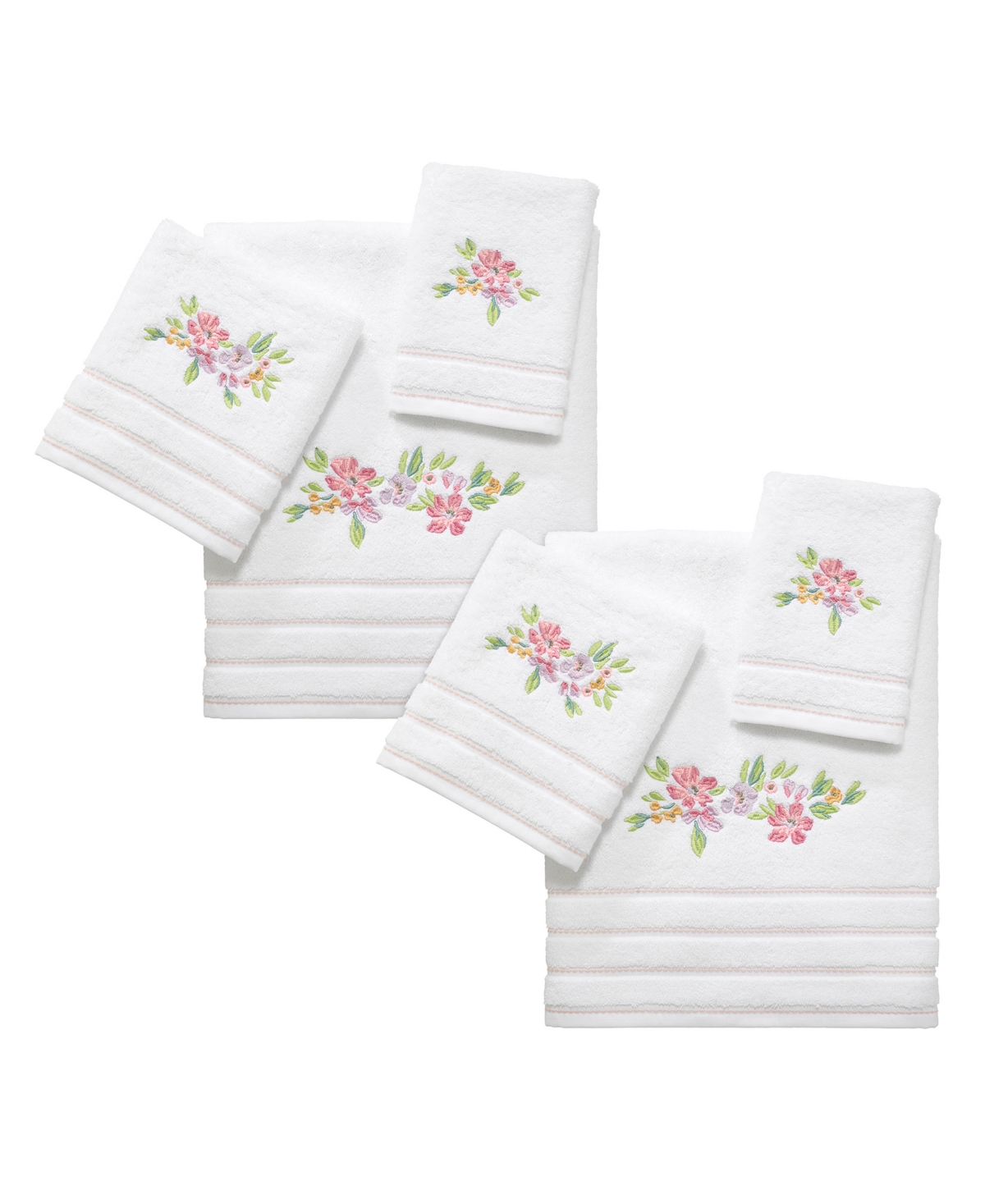 Shop Izod Catalina 2-pc. Fingertip Towel Set, 11" X 18" In White