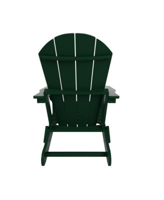 All-Weather Contoured Outdoor Poly Folding Adirondack Chair