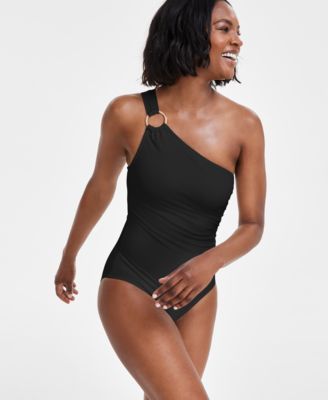 Macy's black one piece swimsuit on sale