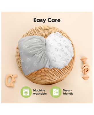 2-Pack Mini Crib Sheets, Pack and Play Sheets Fitted, Pack N Play Sheets, Organic Fitted Crib Sheet Cover