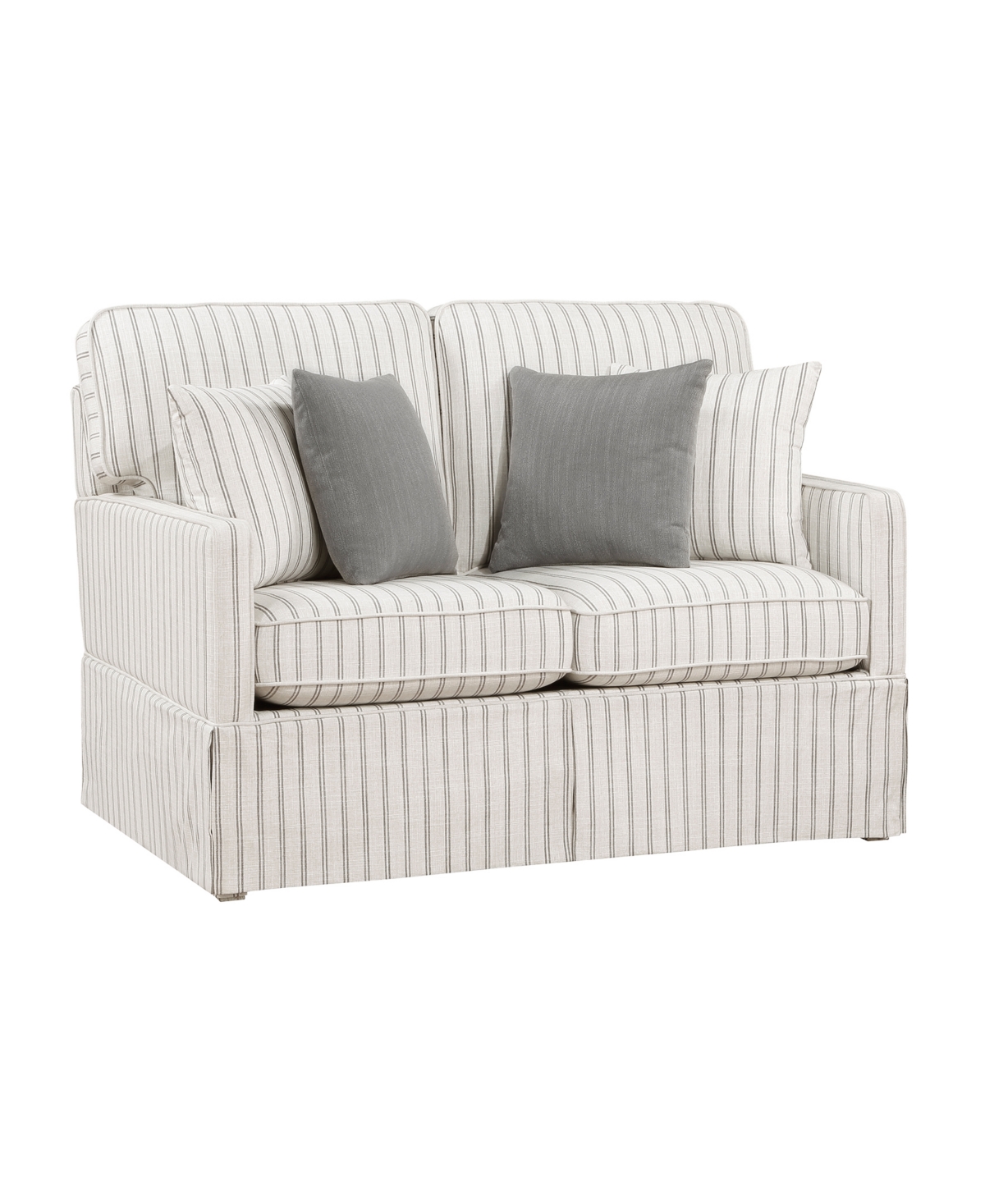 HOMELEGANCE WHITE LABEL EMILIO 56" POLYESTER LOVESEAT 