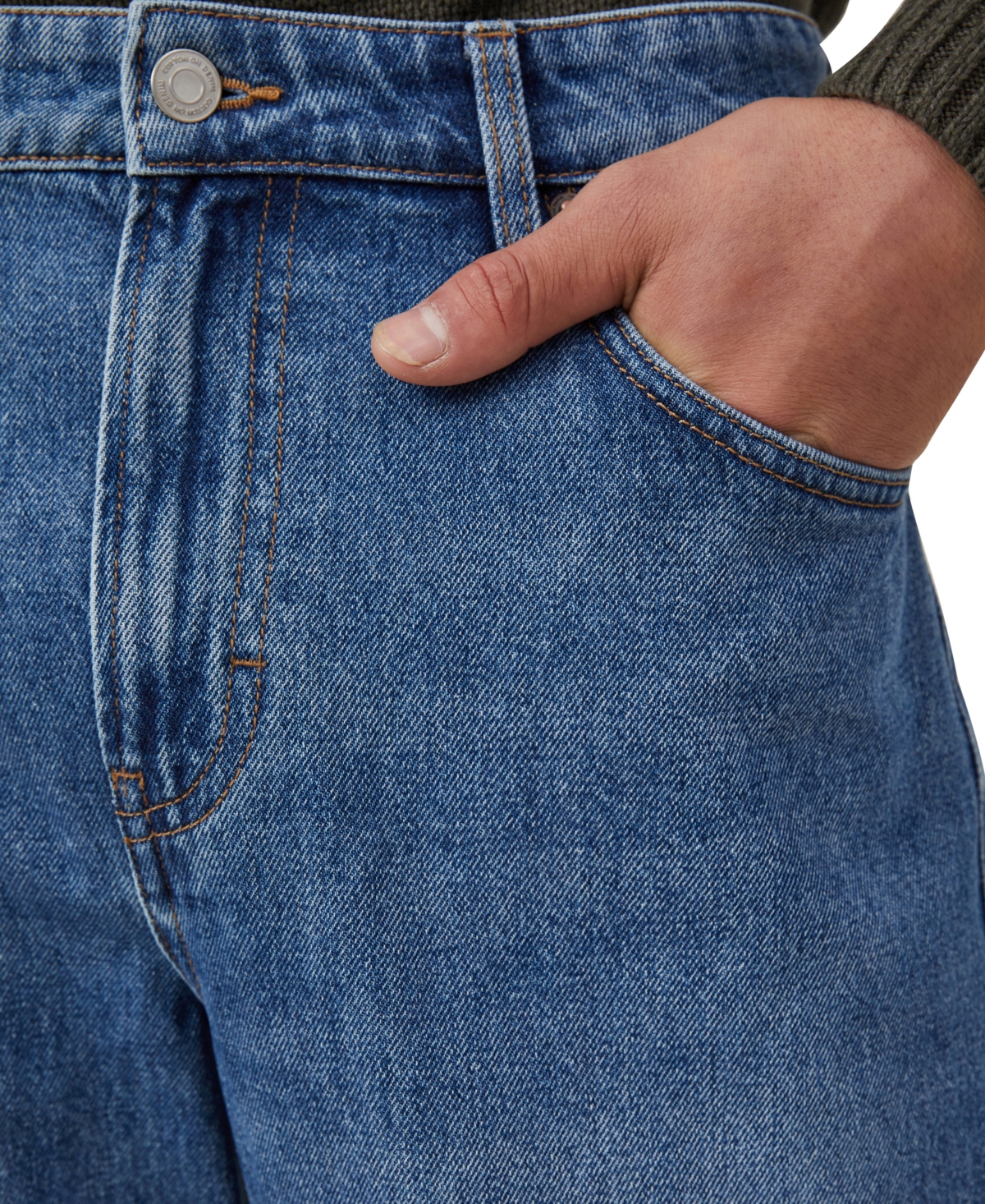Shop Cotton On Men's Baggy Jean In Blue