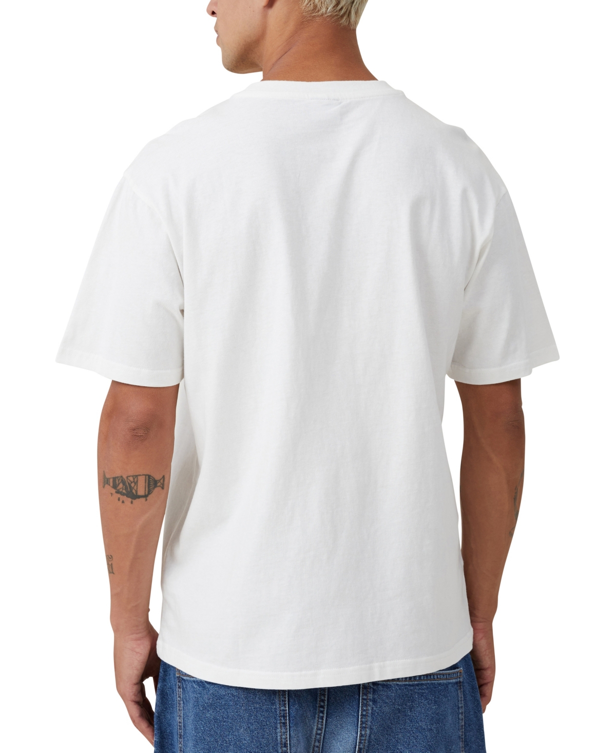 Shop Cotton On Men's Loose Fit College T-shirt In White