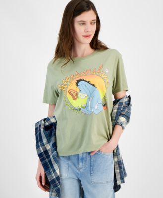 Disney - Juniors' Eeyore Hey Sunshine Graphic T-Shirt
