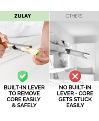 Premium Apple Corer Tool Stainless Steel Serrated Blade