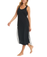 Red Carter Women's Cotton Open-Side Cover-Up Dress - Black
