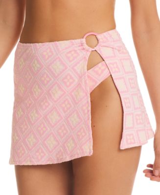 Red Carter Women's Printed O-Ring Cover-Up Skirt - Macy's