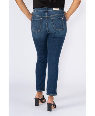 Plus Size High Rise Ankle Skinny Jeans