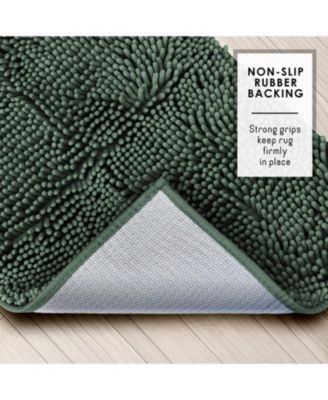 Ultra Soft Non-Slip Chenille Bath Rug - Quick Dry, Machine Washable - Large 26”x44”